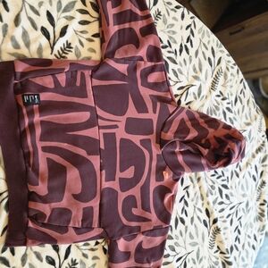 Nike Kids Maroon and Rose Graphic Hoodie Sweatshirt